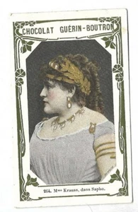 Frau Krauss dans Sapho -- Chromo Guérin-Boutron - Handelskarte - Bild 1 von 2
