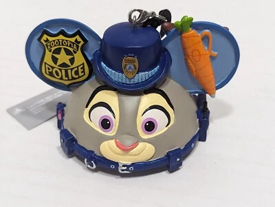 Judy Hopps Zootopia Personaje Disney Oreja Sombrero Pintado a Mano Adorno Nuevo con Etiquetas Foto 1 de 4