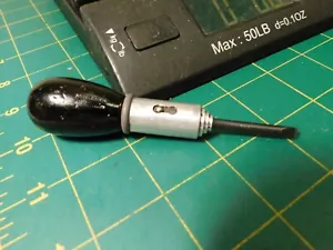 Vintage H2 Yankee Handy Man 2 1/2" Ratcheting Screwdriver w/ 1/8" Flat Tip Bit - Picture 1 of 10