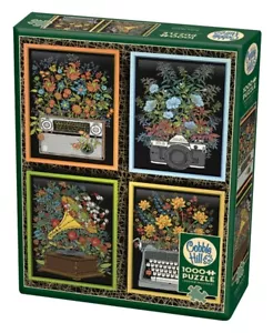 Floral Objects 1000 Piece Jigsaw Puzzle Cobble Hill New - Picture 1 of 3