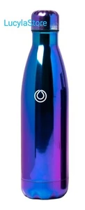 Botella de agua sellada al vacío iridiscente de acero inoxidable marca MONAT en caja 17 oz - Imagen 1 de 12