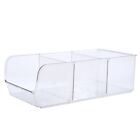 Refrigerator Beer Beverage Storage Box Clear PET Drawer Container Stackable