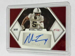 2023 SAGE Low Series Auto Red Mitchell Tinsley #A-MT Auto - Picture 1 of 2