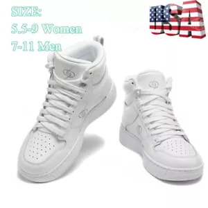 Men's Women's Basketball Shoe Fashion Shoes High Top Lace Up Casual Sneakers - Picture 1 of 24