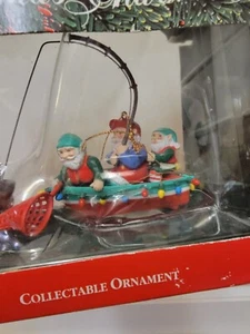 Netting The Big One`1992`Santa's Big Fishing Trip,Christmas Charmers Ornament - Picture 1 of 5