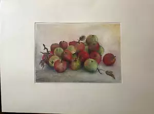 ::FRANZ EHMKE*1928-2018 DDR MALER STILLEBEN ÄPFEL OBST INTERIER APFELECKE FRUCHT - Bild 1 von 7