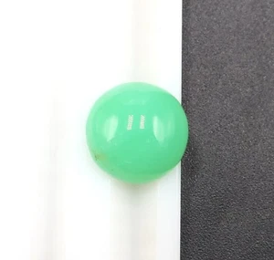 Natural Chrysoprase Cabochon 7.30 Crt 13x13 mm Round Chrysoprase Green Stone - Picture 1 of 4