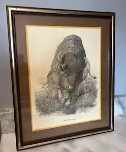 (The Rampage By, D Noel Smith - 803/975 hergestellt Büffeldruck CAO THOL ARTS 1976 - Bild 1 von 11