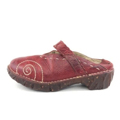 Zuecos sin cordones El Naturalista 096 Yggdrasil de cuero rojo 36 EUR para mujer talla 6 Foto 1 de 4
