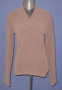 PrAna Breathe Women's Large Brown Long Sleeve V-Neck Chenille Sweater - Picture 1 of 13