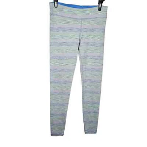 Medias rítmicas Ivivva verde gris patrón de rayas talla 14 niñas Lululemon - Imagen 1 de 5