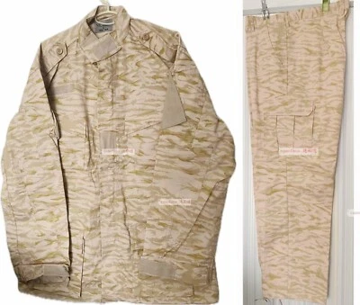 Raro++ Uniformes Camuflaje Rayas Tigre Desierto Ejército Burkina Faso Original África Foto 1 de 4