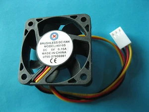 10 pcs Brushless DC Cooling Fan 5V 4010S Blades 40x40x10mm 3Wires Sleeve Bearing - Picture 1 of 6