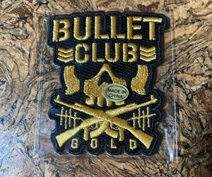 Pro Wrestling All Elite Crate Bullet Club Gold Patch AEW NJPW New - Picture 1 of 1