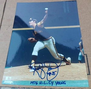 RANDY JONES SAN DIEGO PADRES SIGNED AUTOGRAPHED PHOTO FILE 8X10 COA CY 1976 - Picture 1 of 1