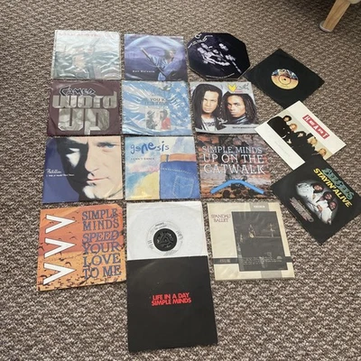 MIXED POP ROCK 7” VINYL MASSIVE HIP HOP MILLI VANILLI SIMPLE MINDS ADAM ANTS - Image 1 of 4