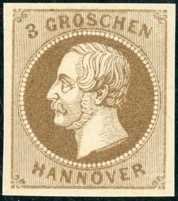 GERMAN STATES HANOVER 1861 MINT LH #23, KING GEORGE V !! F252 - Image 1 of 2