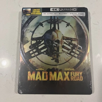 BRAND NEW Mad Max Fury Road 4K UHD + Blu-ray Digital Steelbook Limited Edition - Image 1 of 4