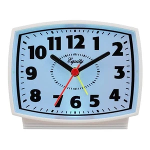 Equity by La Crosse 33100 Electric Silent Analog Alarm Clock - White - Picture 1 of 1