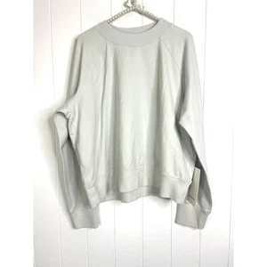 NWT Lululemon Ready to Roll Pale Mint Green Crewneck Sweatshirt Size 14 - Picture 1 of 7