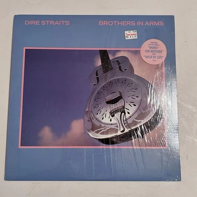 1985 Original Press Hype Sticker Dire Straits Brothers In Arms Lp Record Shrink - Image 1 of 4