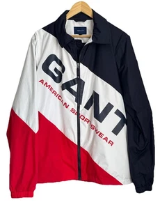 Gant Windbreaker Colour Block Red, Blue & White Size L - Picture 1 of 18
