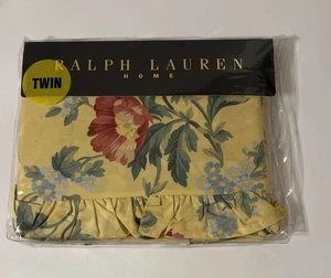 RALPH LAUREN HOME - "PARSONAGE" GELB - DOPPELTES GERÜSCHTES FLACHES LAKEN - NEU - 100 % BAUMWOLLE - Bild 1 von 12