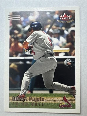 ALBERT PUJOLS - TARJETA BASE FLEER TRIPLE CORONA 2002 # 186 - CARDENALES DE SAN LUIS Foto 1 de 2