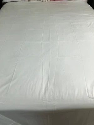 The Company Store 100% Egyptian Cotton Flat Sheet FULL Portugal - Image 1 of 4