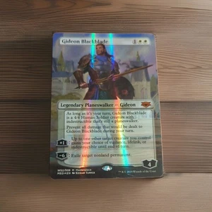 Magic The Gathering GIDEON BLACKBLADE, Extended Art Foil, Fast Shipping 🔥 - Picture 1 of 1