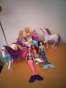 5 X Barbie Dreamtopia Mermaids And Dolls Carriage And Unicorns - Picture 1 of 24