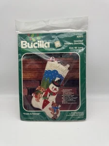 Bucilla Vintage Christmas Heirloom Jeweled Stitchery Stocking Kit - Picture 1 of 3