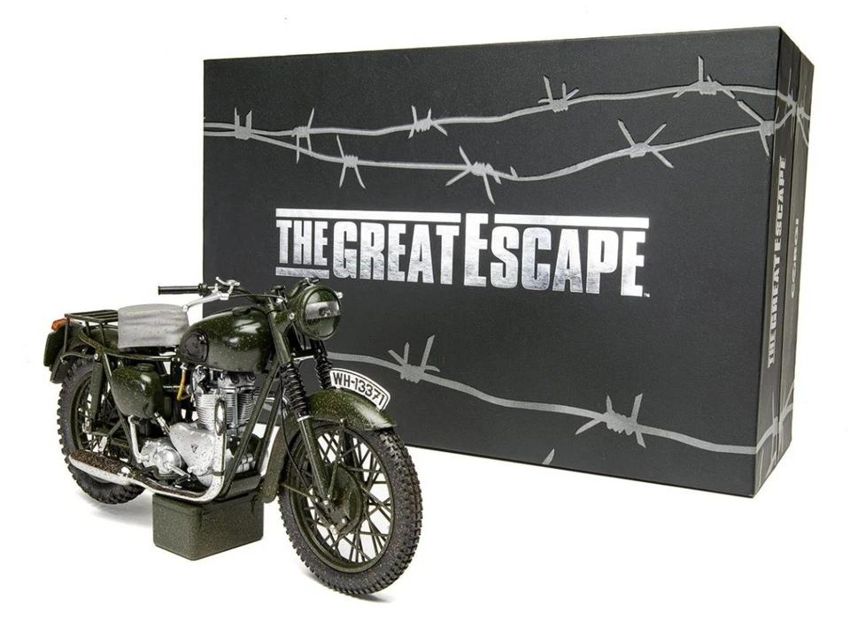 Corgi 1:12 Triumph TR6 Trophy 'The Great Escape' Weathered Motorcycle 1/12 Model - Image 1 of 1