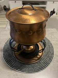 Feuerzangenbowle Topf, Untergestell Brenner Vintage - Bild 1 von 5