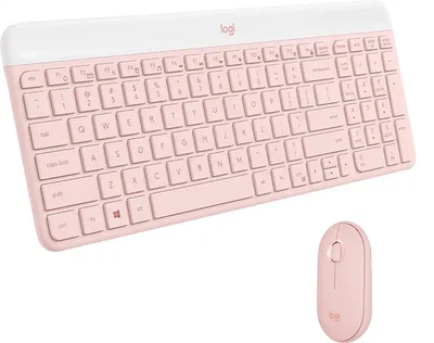 Logitech MK470 Slim Wireless Keyboard and Mouse Combo - Pink - RETAIL - Image 1 of 4