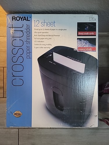 Royal 1200x Paper Shredder 12 Sheet Capacity BRAND 89115T | eBay