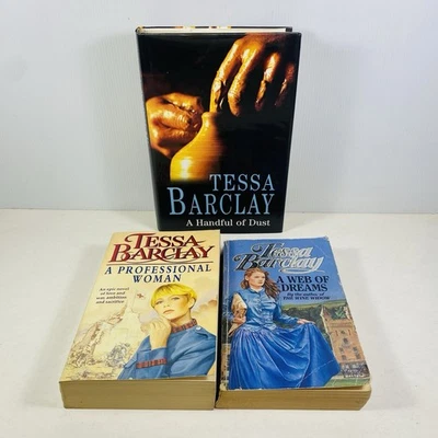 3 Lot Tessa Barclay- A Professional Woman, A Handful of Dust, A Web of Dreams - Image 1 of 4