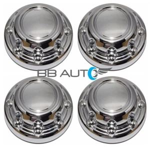SET 4 NEW CHROME WHEEL HUB CENTER CAPS FOR 94-99 DODGE RAM 2500 3500 TRUCK VAN - Picture 1 of 3