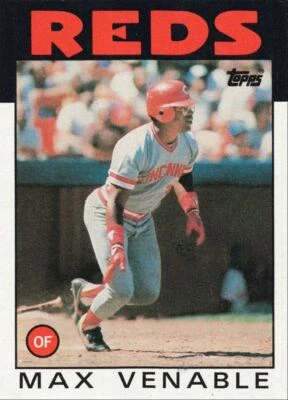 1986 Topps Baseball Max Venable Cincinnati Reds #428 - Image 1 of 2