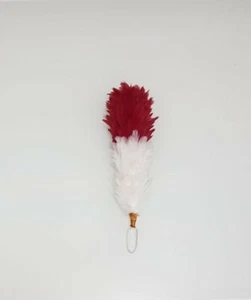 Plume De Plume Glengarry Rouge Et Blanc 6"/Chapeaux Balmoral Plume De Plume - Imagen 1 de 1