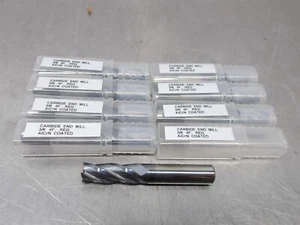 8 NEW! YG 3/8" Carbide Endmill 4FL 1"LOC 2.5"OAL - Picture 1 of 3