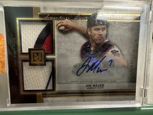2020 topps museum collection joe mauer signature swatches duel relic auto /25 - Picture 1 of 2
