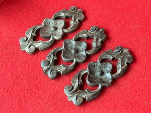Decorative Handcrafted Unique Wooden Carvings Corner Box Hard where Set Of 3 - Picture 1 of 13