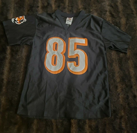 NFL Cincinnati Bengals C. Johnson Boys Youth Medium 10-12 Black Jersey Cover