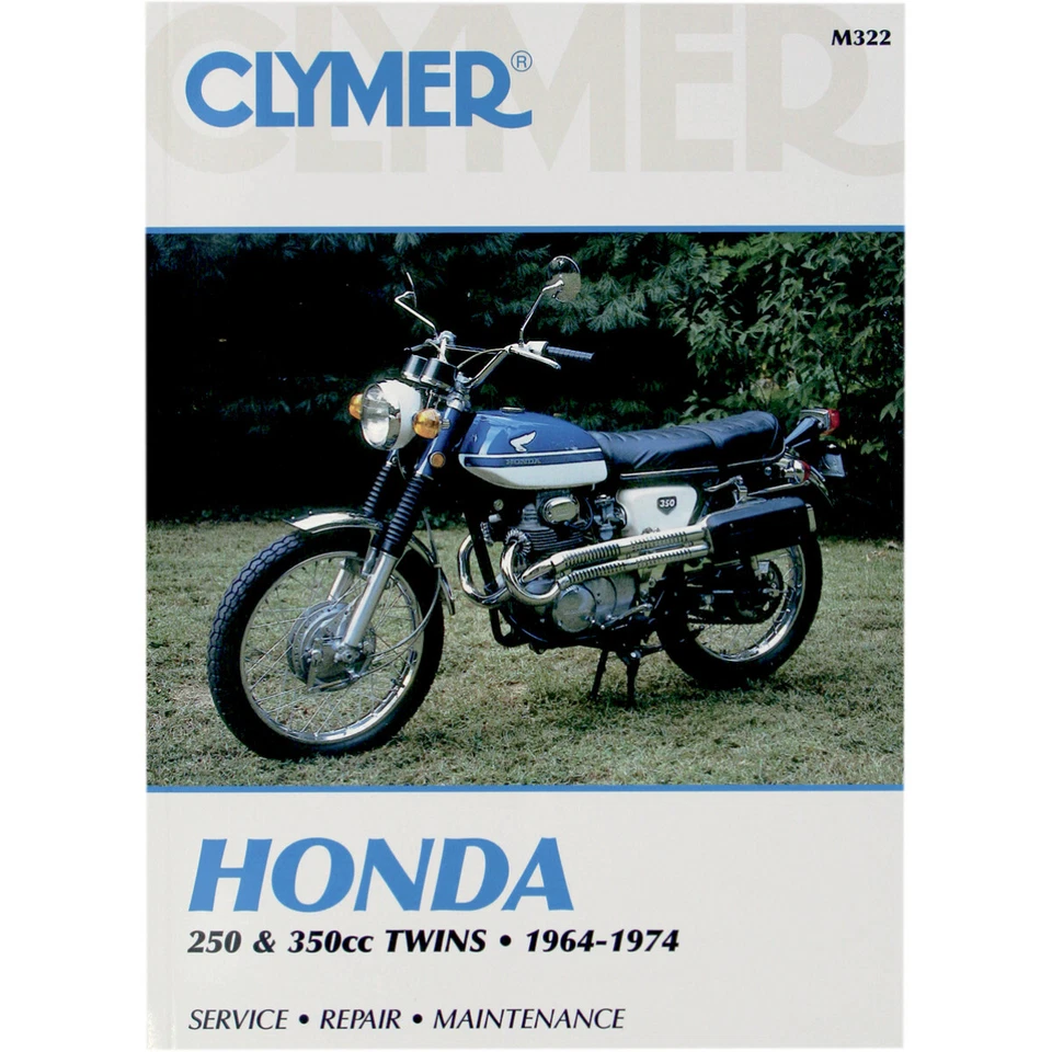 Clymer Repair/Service Manual '64-74 Honda CB/CL250, CB/CL350, SL350 Twins (M322) - Image 1 of 1