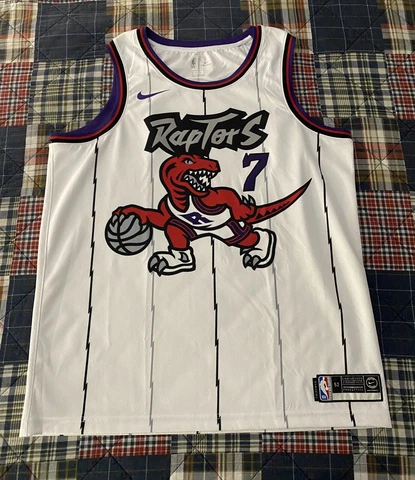 2019-20 Toronto Raptors Kyle Lowry Hardwood Classic Nike Jersey XL 52 Cover