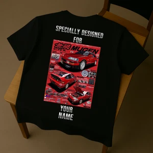Personalized Custom Car Tshirt Honda CRX Mugen Red JDM Retro Tee Custom Name - Picture 1 of 6