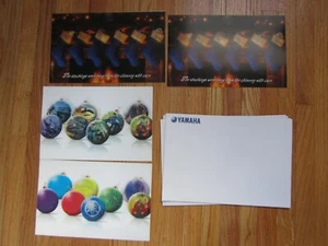 Yamaha Motorsports Christmas Cards lot two 4 cards - Picture 1 of 5