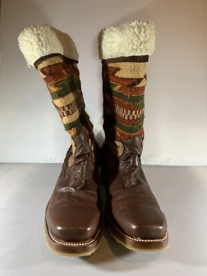 Botas de Vaquero Stetson Roxanne Para Mujer Talla 11 Forradas de Lana Cuero Foto 1 de 4