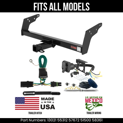 For 91-97 GMC Sonoma Trailer Hitch +7Pin Wiring Harness Kit Fits All Models Curt - Изображение 1 из 4